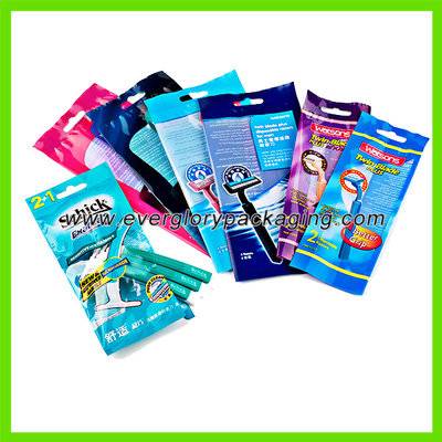 Colorful Plastic Packing Bag for Shaver Pack