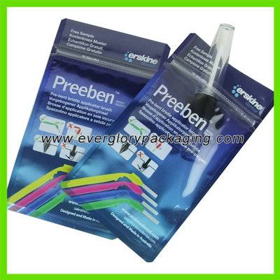 Bolsa de bloqueo con cremallera de papel de aluminio impresa personalizada para embalaje de hilo dental