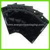 ISO9001 Plain Black Aluminum Foil Zippered Pouch Factory