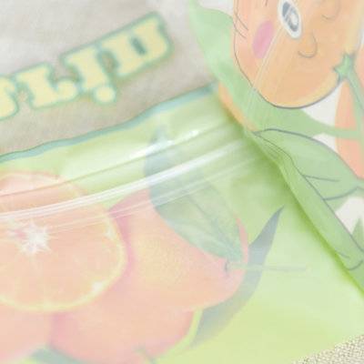 Plastic Ziplock Laminated Pouch Baby Mandarin Packaging Bag