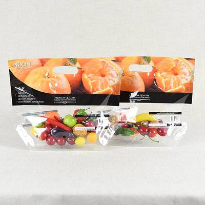 Produce Pouch Plastic Vented Printed Zippered Pouch Bag