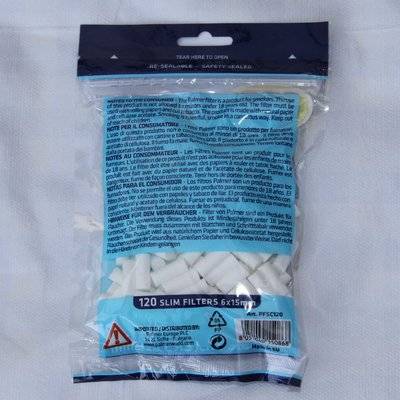 Plastic Resealable Ziplock Slim Cigarette Filter Bag