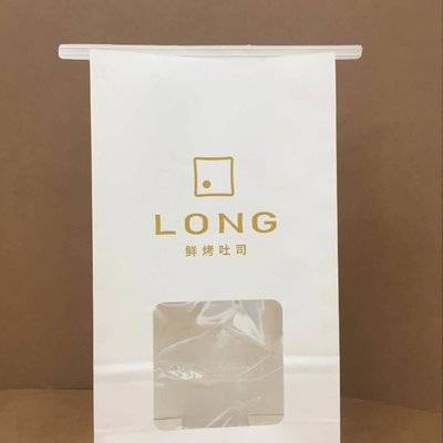 White Kraft Paper Bag with Window and Tin Tie