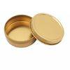 2OZ gold round shaped small tin cans for candles