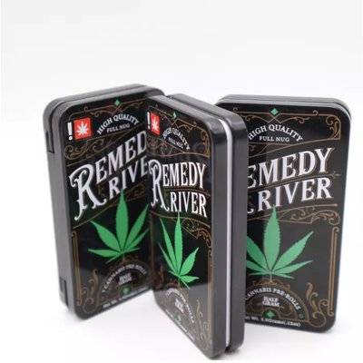 food grade custom metal box empty tobacco tins cigarette case package manufacturer