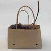 wet strength kraft paper bag for table grapes with twisted handle