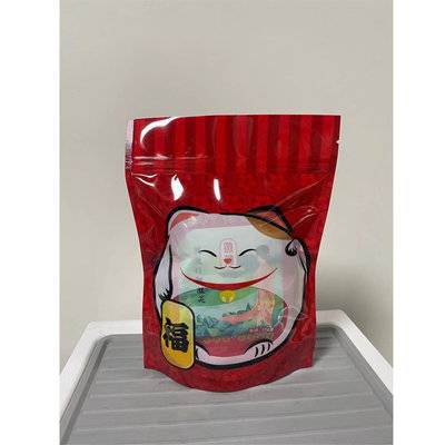 Christmas gift packaging plastic stand up zipper bag