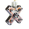 Hrs manifold plate|Hot runner manifold X type with smooth runner