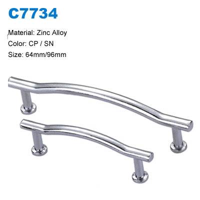 Economic Cabinet Handle Zinc Furniture handle Kitcheon handle factory  C7734