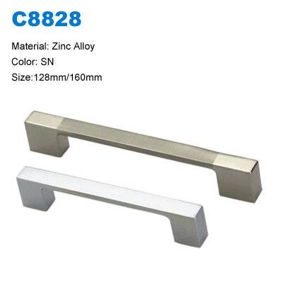 Economic Cabinet Handle Zinc Furniture pull  Wardrobe handle supplier C8828