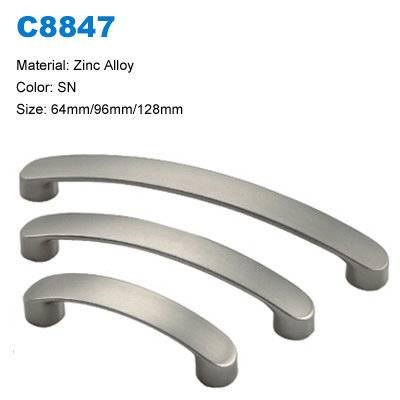 Economic Cabinet Handle Zinc Furniture pull  Decorative handle supplier C8847