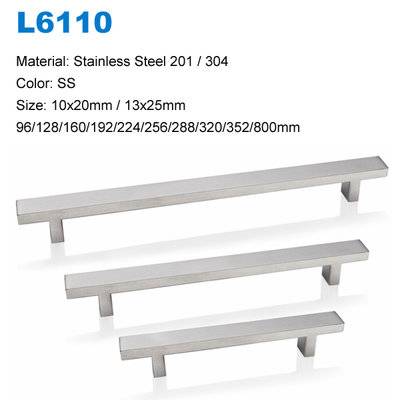 Designer Stainless Steel kitchen cabinet handles SS Furniture handle Decorative handle L6110