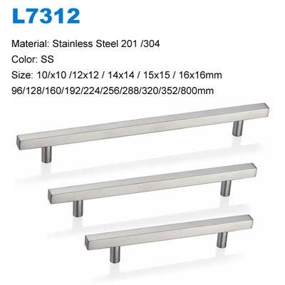Brushed steel kitchen cabinet handles Hardware L7312