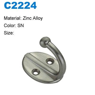 Bata de baño de zinc gancho gancho de ropa c2224 perchas gancho de metal 