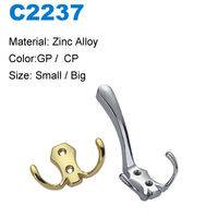 El zinc solo Robe Hook Ganchos de metal baño perchas y cambio de ropa C2237 Robe Hook 