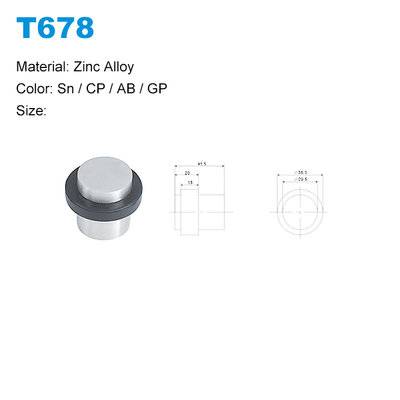 Zinc door stopper wooden door stopper/hardware strong magnetice decorative door stoperT678 price/factory/manufacturer