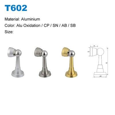 Aluminium door stopper  Door stopper with magnetic Oxide Door stoper factory T602