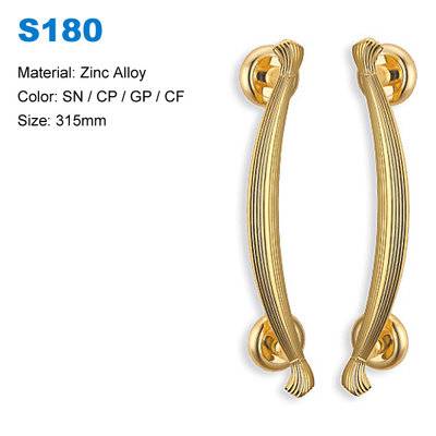 Zinc decoratvie door handle/kitchen cabinet door handle/Zamak door handle/Door pull china supplier S180