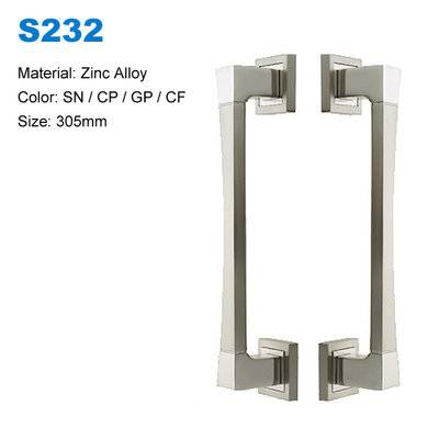 Zamak door handle Entrance door pull / kitchen cabinet pull factory S232