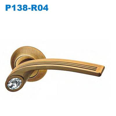 Lever handle/Door handle/mortise lock/crystal handle/дверные замки  P138-R04