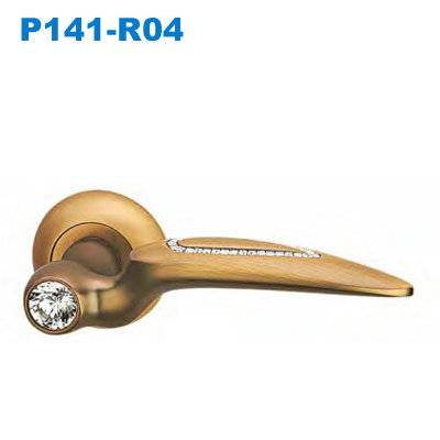 Lever handle/Door handle/mortise lock/crystal handle/дверные замки   P141-R04