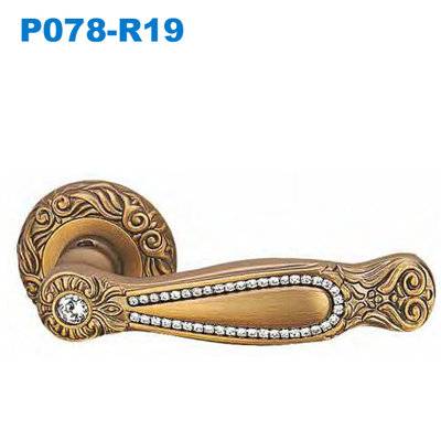 Lever handle/Door handle/mortise lock/crystal handle/дверные ручки P078-R19