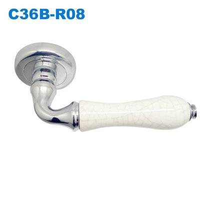 Lever handle/Door handle/mortise lock/ceramic handle/установка дверей   C36B-R08