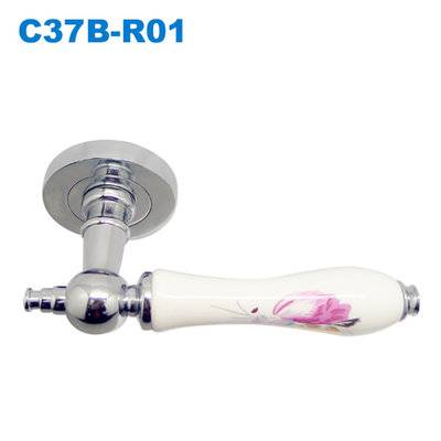 Lever handle/Door handle/mortise lock/crystal handle/межкомнатные двери  C37B-R01