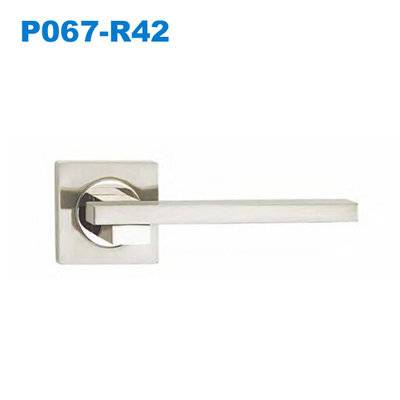 Lever handle/Door handle/mortise lock/door handles manufacturer /фурнитура для мебелиP067-R42