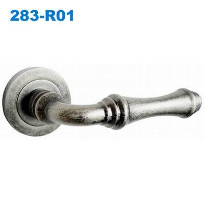 door handle/rose handle/rostte handle/Klamki na krotkim szyldzie/входные двери  ручки  283-R01