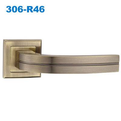 exterior door handle/door handle lock/Klamki na krotkim szyldzie/door lever/замки дверные 306-R46
