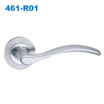 215 lever door handle/ door handle with lock/Klamki na krotkim szyldzie/door levers/замки 461-R01