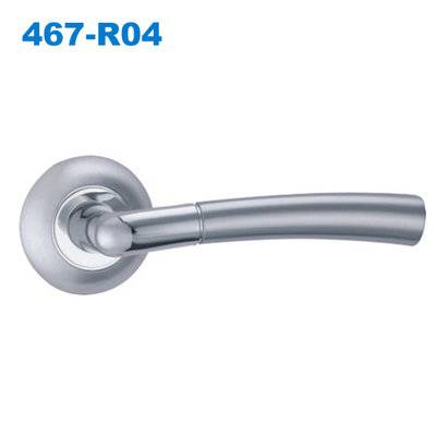 242 door handle/rose handle/rostte handle/door handle supplier/двери металлические  ручки 467-R04