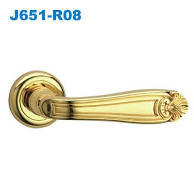 door handle/rose handle/rostte handle/decorative door handle/двери межкомнатные  ручки  J651-R08