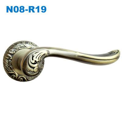 exterior door handle/door handle lock/Klamki na krotkim szyldzie/door hardware/дверные ручки N08-R19