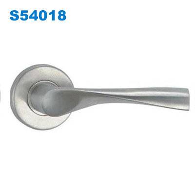 stainless steel lever door handle/ door handle with lock/Manillas p/ puertas/Asas de Porta S54018