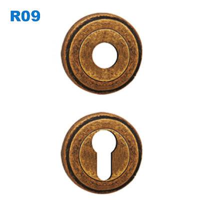 escutcheon/rosette/door handle fitting/Klamki na krótkim szyldzie/Броненакладка  R09