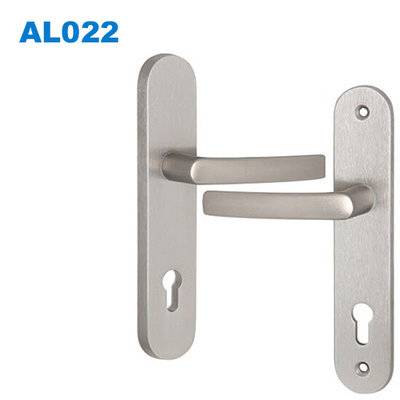 door handle/zinc handle/plate door handle/Klamka drzwiowa/дверные Ручки AL022