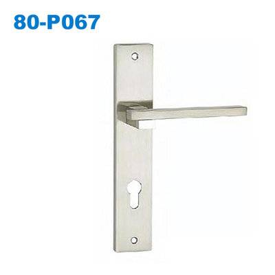 door handle/zinc handle/plate door handle/Drzwi wewnętrzne/Ручки замки  80-P067