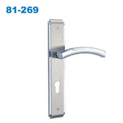 zamak exterior door handle/door handle lock/plate handle/замков/Maçanetas em Inox 81-269