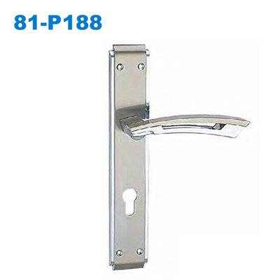 door handle/zinc handle/plate door handle/двери межкомнатные ручки/Maçanetas em Inox 81-P188