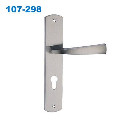 zinc door handle/ plate door handle/door lock/Conjuntos de Entrada/Conjuntos de Interior 107-298