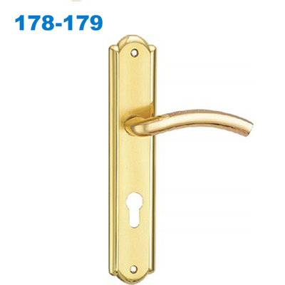door handle/zinc handle/plate door handle/двери межкомнатные ручки/Maçanetas em Inox  178-179