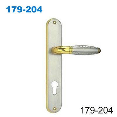 zinc door handle/ plate door handle/door lock/drzwi zewnetrzne/Ручки межкомнатные раздельные 179-204
