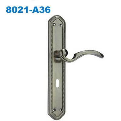 zinc door handle/ plate door handle/door lock/двери входные /Puxadores de Porta 8021-A36