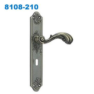 zinc door handle/ plate door handle/door lock/TÜRSCHLIESSER/Ручки на планке 8108-210