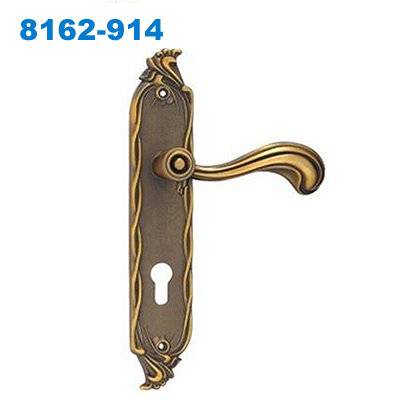 zinc door handle/ plate door handle/door lock/Drzwi wewnętrzne/Ручки замки 8162-914