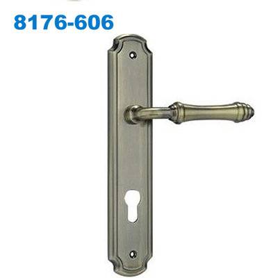 mortice lock/mortise lock/plate door handle/замков/Maçanetas em Zamac     8176-606