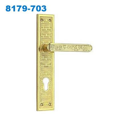 door handle/zinc handle/plate door handle/drzwi zewnetrzne/Ручки межкомнатные раздельные 8179-703