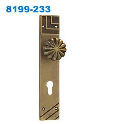 zinc door handle/ plate door handle/door lock/двери межкомнатные ручки /Maçanetas em Inox 8199-233